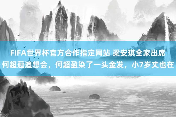 FIFA世界杯官方合作指定网站 梁安琪全家出席何超蕸追想会,何超盈染了一头金发,小7岁丈也在
