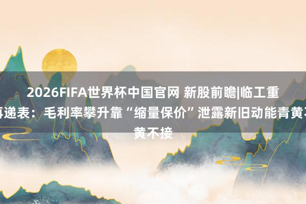 2026FIFA世界杯中国官网 新股前瞻|临工重机再递表:毛利率攀升靠“缩量保价”泄露新旧动能青黄不接