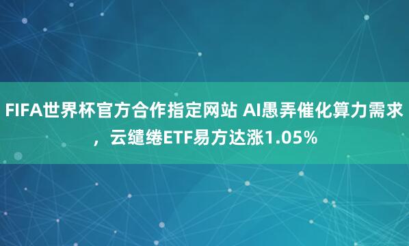 FIFA世界杯官方合作指定网站 AI愚弄催化算力需求，云缱绻ETF易方达涨1.05%