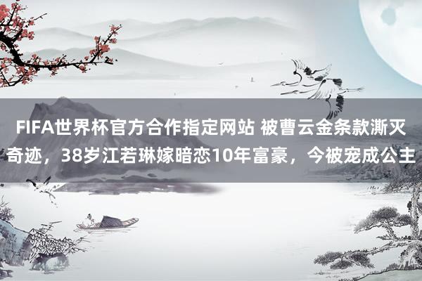 FIFA世界杯官方合作指定网站 被曹云金条款澌灭奇迹,38岁江若琳嫁暗恋10年富豪,今被宠成公主