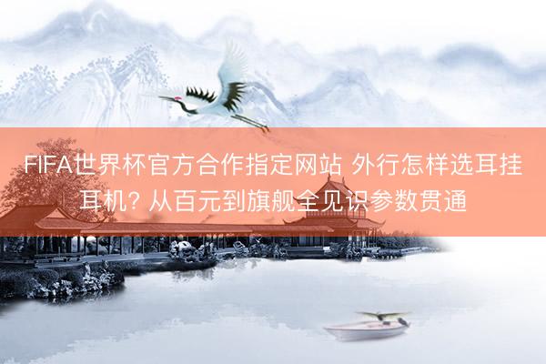 FIFA世界杯官方合作指定网站 外行怎样选耳挂耳机? 从百元到旗舰全见识参数贯通